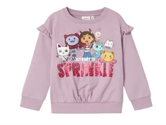 Name It lavender mist Gabby's Dollhouse sweatshirt 